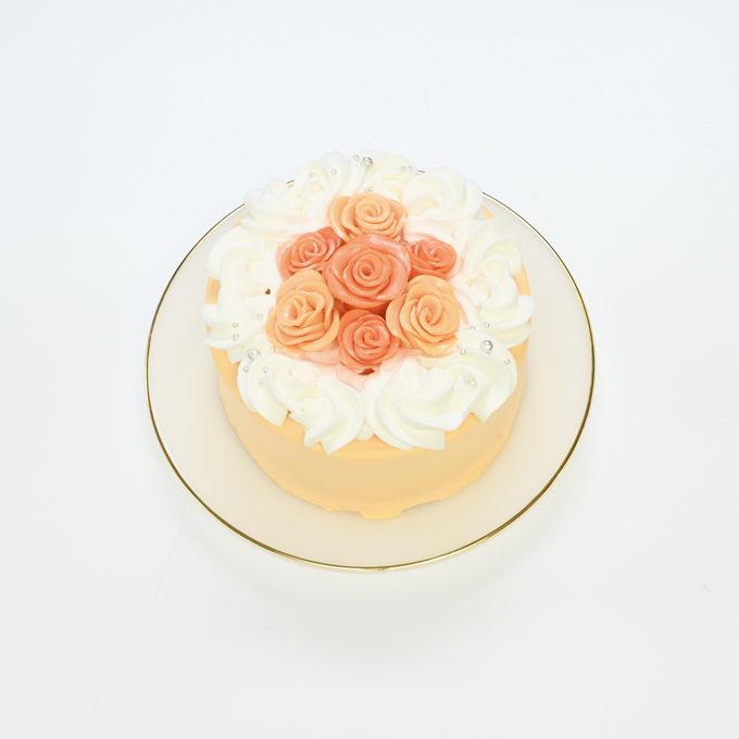 キラキラ薔薇ケーキ♪ 6号 センイルケーキ誕生日や記念日に♡ 4