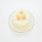 キラキラ薔薇ケーキ♪ 6号 センイルケーキ誕生日や記念日に♡ 6