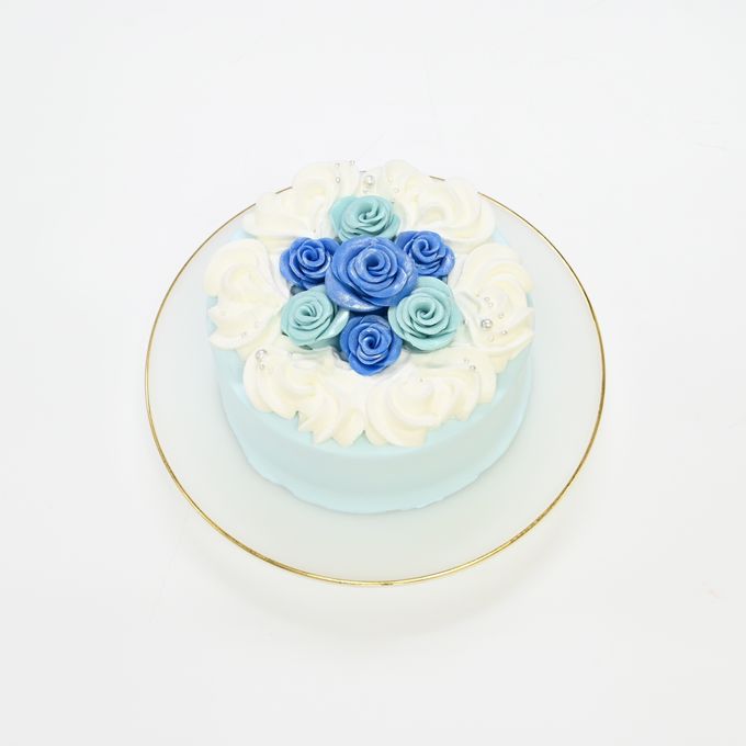 キラキラ薔薇ケーキ✧ 5号《選べる9色｜バラ｜センイルケーキ｜バースデーケーキ｜誕生日や記念日のお祝いに♪》  9