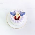 天使の羽プリントケーキ✧ 5号《選べる9色｜写真ケーキ｜センイルケーキ｜お好きな写真でお作りします♪》 9