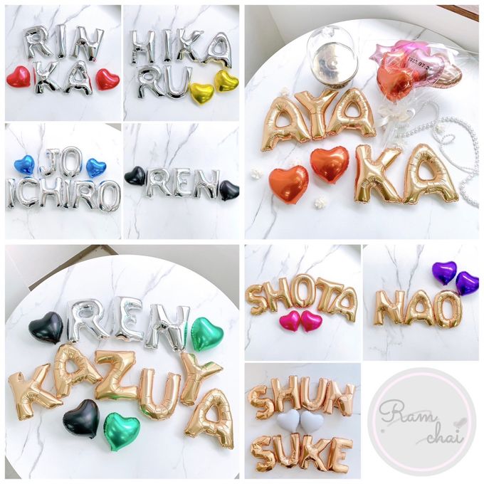 〈バルーン〉ハート付き❤︎ アルファベットバルーン˚✧₊⁎〈1文字から購入可能♪〉 2