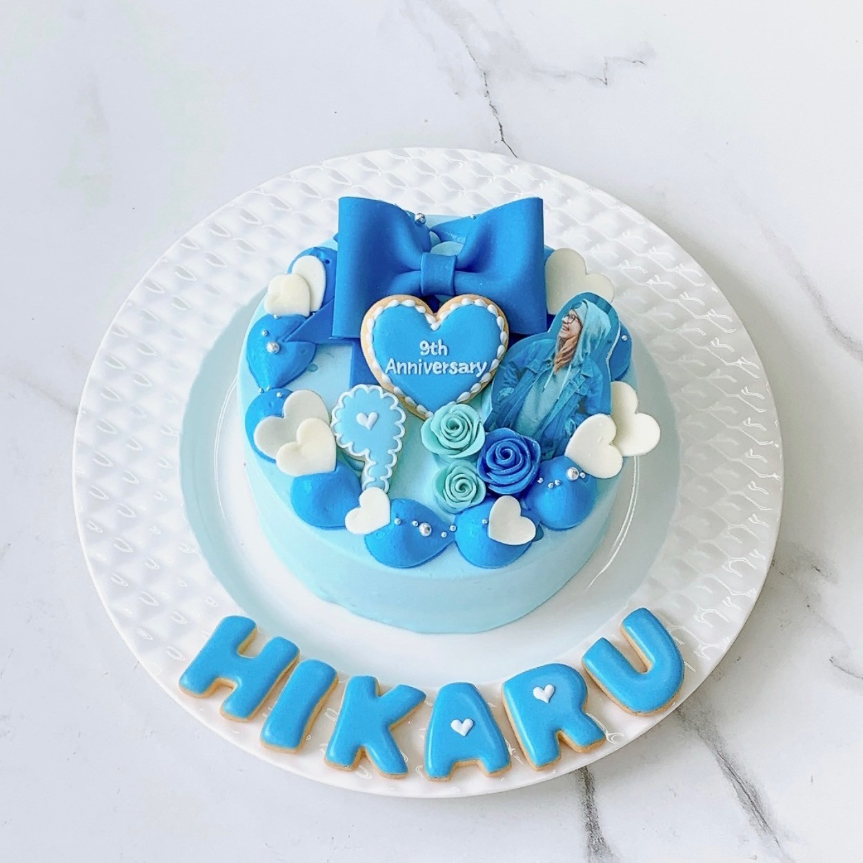 originalcake.mignon | . 古希の紫ケーキ🙌 似顔絵と70の
