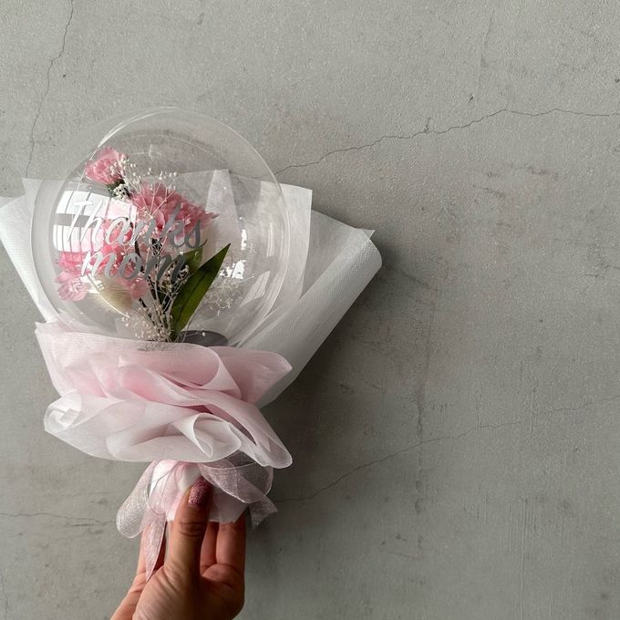 〈バルーン〉母の日バルーンブーケ❤︎ お花の色は全5色から選べます♪  9