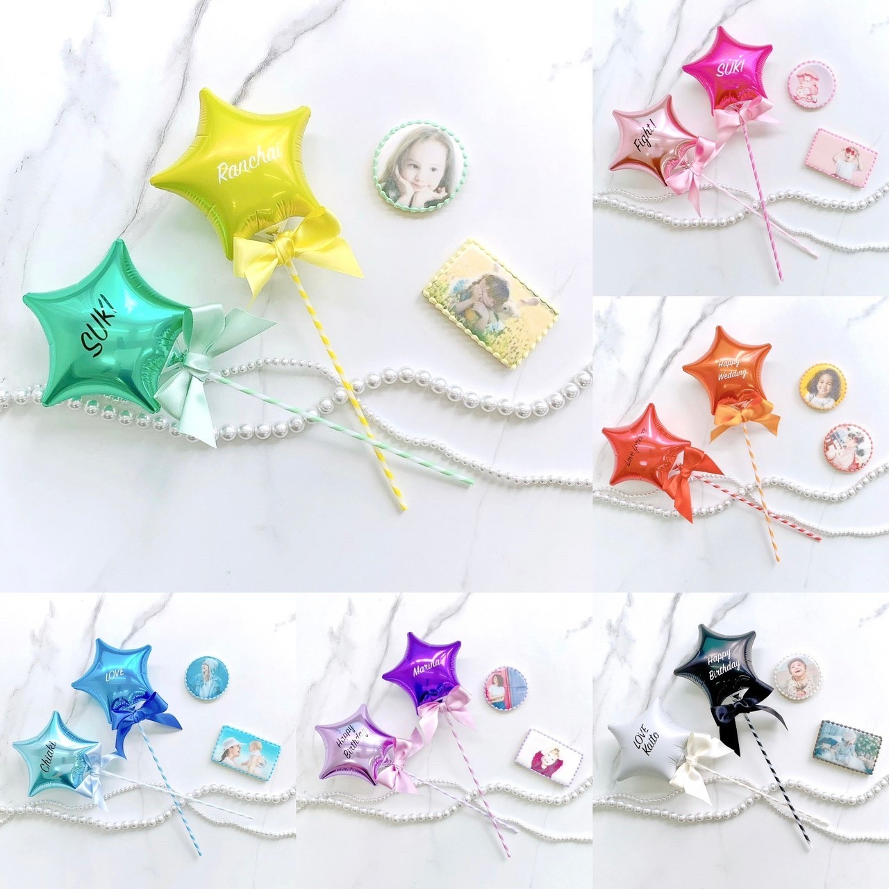 ★プリントクッキー＆スターバルーンSET★《選べる12色》 7