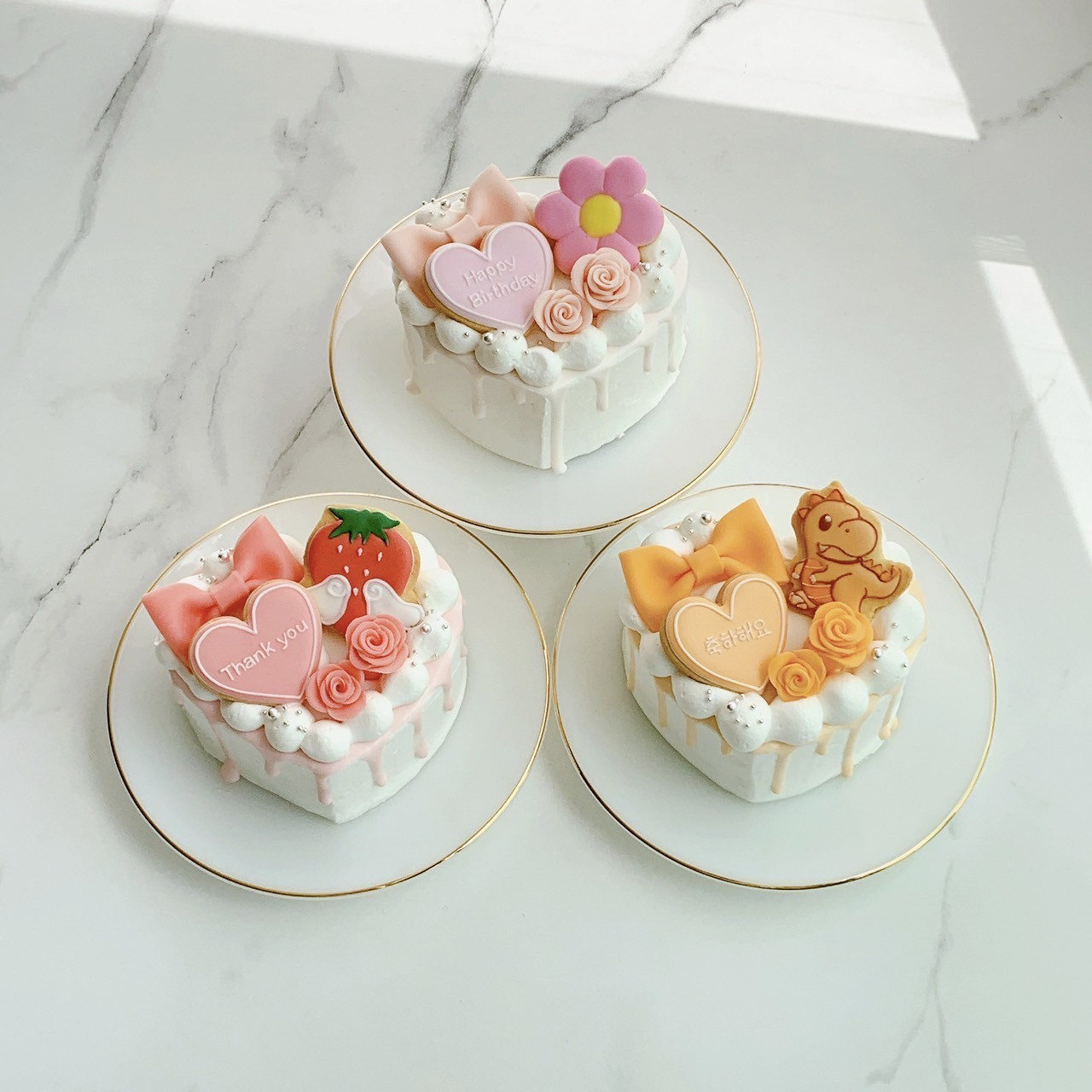 クッキー様　オーダー専用ページ ◯手書きクッキー付き✧ハート型ドリップセミオーダーケーキ୨୧