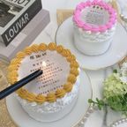 ◻︎燃える演出♪ バーンアウェイ 表彰状ケーキ 3号《選べる12色｜センイルケーキ｜韓国｜サプライズ》 4