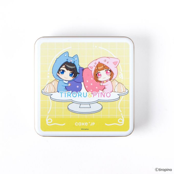 【ちろぴの】ちろぴのもぐもぐクッキー缶 特典ステッカー付 2