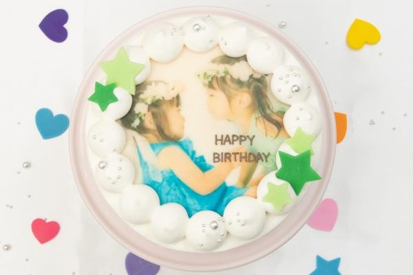 選べる8色♪写真ケーキ 誕生日ケーキや記念日などのお祝いに♪（プリントケーキ、バースデーケーキ） 3号 9cm 8