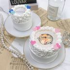◻︎バーンアウェイケーキ スタンダード［丸型］ 3号《選べる9色｜センイルケーキ｜お好きなメッセージ｜燃える演出♪》 3