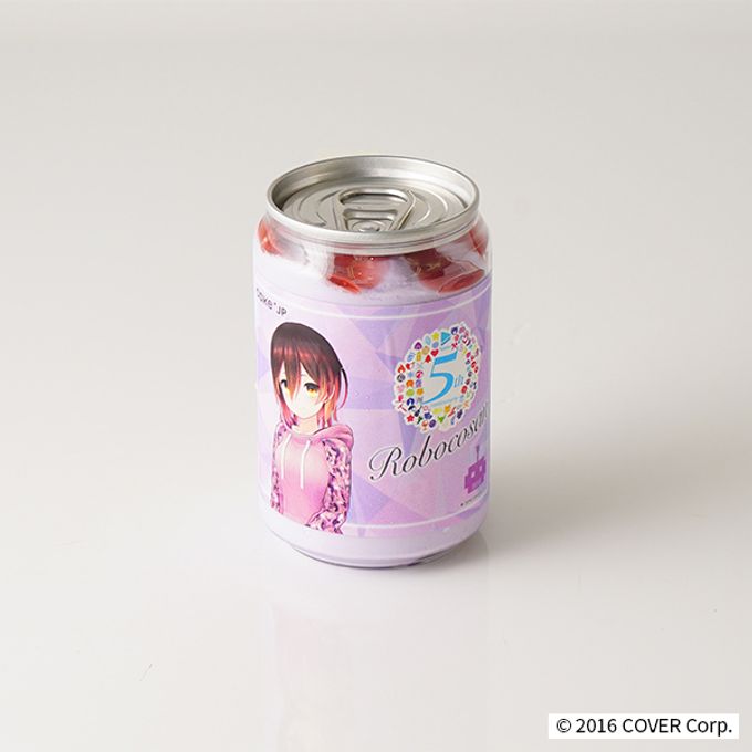 「ホロライブプロダクション」ロボ子さん ケーキ缶 1本 (ラズベリー味) 4