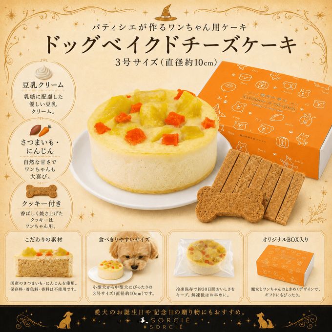 犬用ベイクドチーズケーキ3号 2