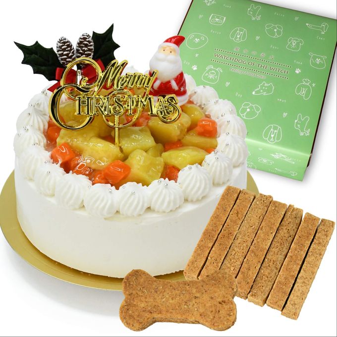 犬用クリームケーキxmas飾り付 3