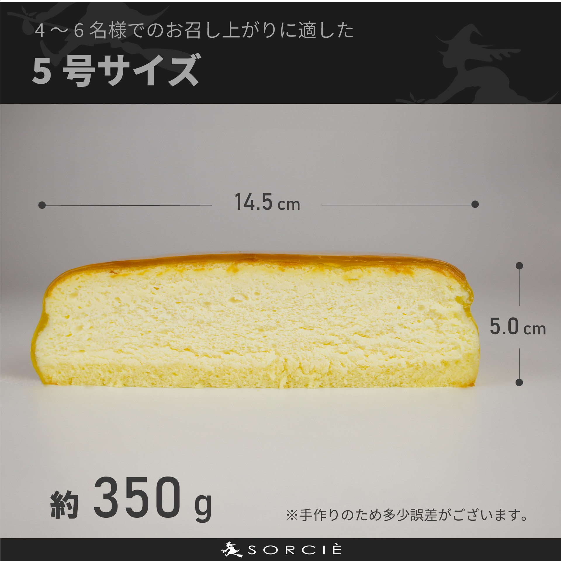 満月のスフレ チーズケーキ 5号 直径14.5cm 4人～6人分 350g