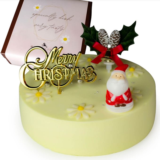 魔法洋菓子店ソルシエ クリスマスケーキ コレクション 2023 センイルケーキ イエロークリーム 4号 13.5cm 2人～4人分 約270g クリスマス2023 1