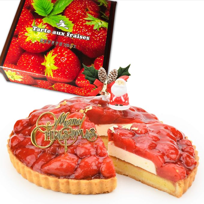 苺タルトクリーム6号クリスマス飾り付 1