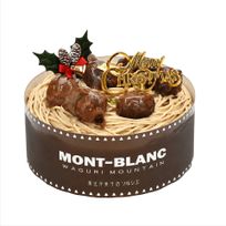 クリスマスケーキ 愛媛県産城川栗の和栗モンブラン 5号 直径約16cm（4～6名様） クリスマス2026