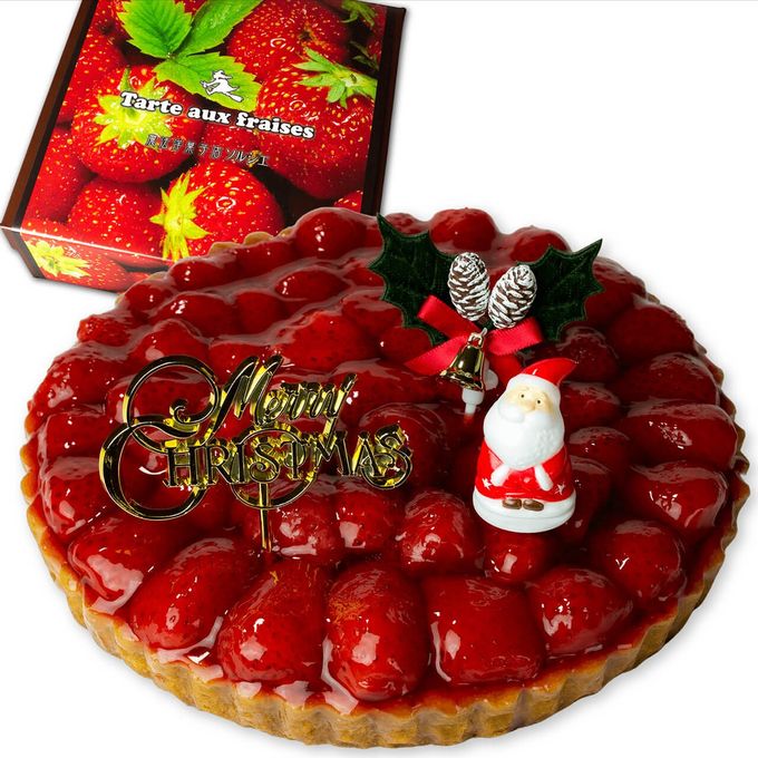 クリスマスケーキ コレクション 苺のコンポート タルト  6号 6人～8人分 直径19cm 約720g  クリスマス2025 1