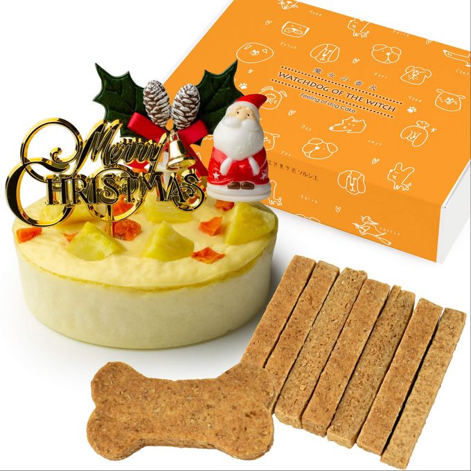 犬用ベイクドチーズケーキ3号xmas飾り付 3