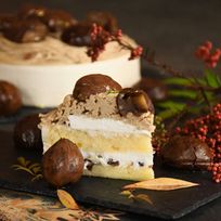 和栗モンブラン ケーキ 5号 直径16cm 5人～7人分 約700g 「選べる飾り： バースデー クリスマス 」 ハロウィン2025 クリスマス2025  