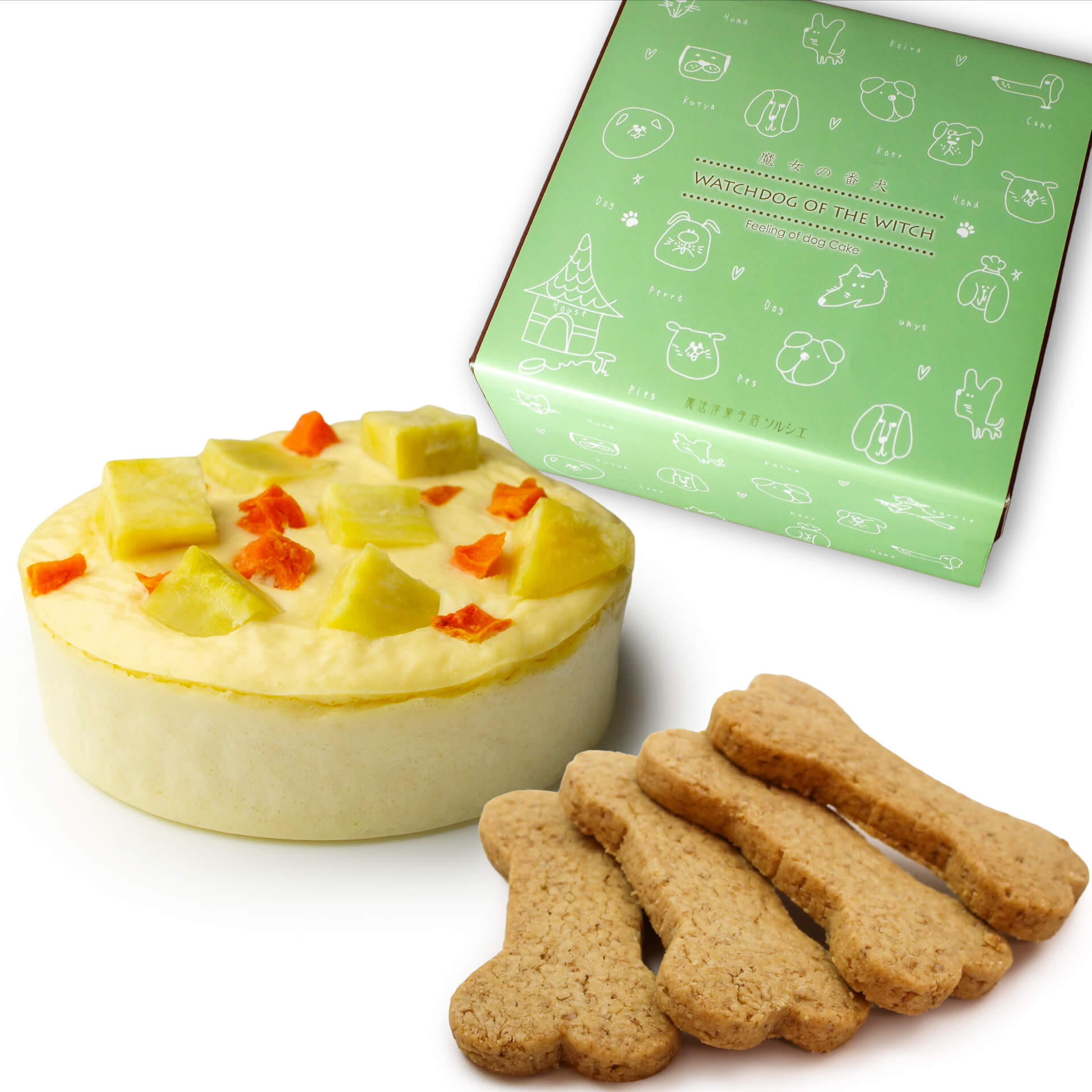 シフォンケーキサンド④カット①くずもちアイス⑧犬用シフォン③犬用クッキー② 83419-171-