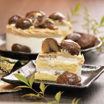 和栗モンブラン ケーキ 4号 直径13.5cm 2人～4人分 約470g 「選べる飾り： バースデー クリスマス 」 ハロウィン2025 クリスマス2025  