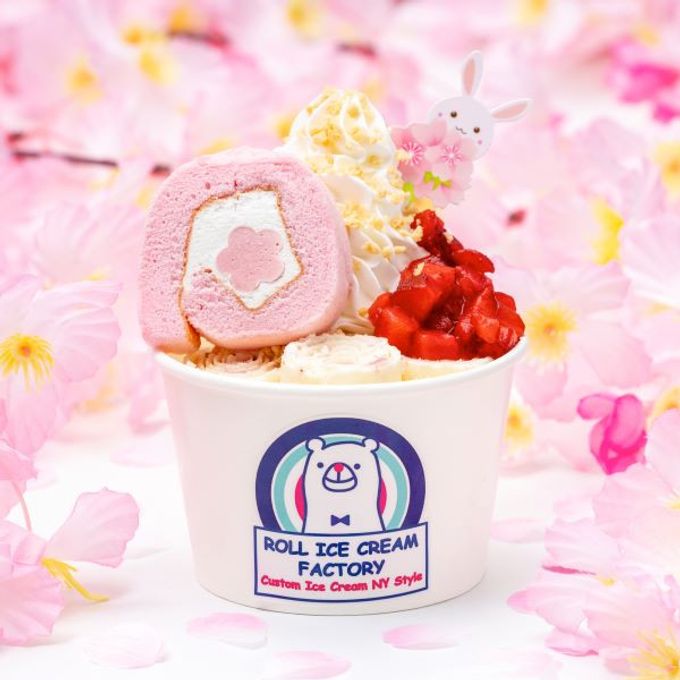 「おうちDEロールアイス」お花見セット  3