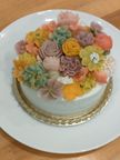 【白あんフラワー】フラワーケーキ「ブーケ」4号 1