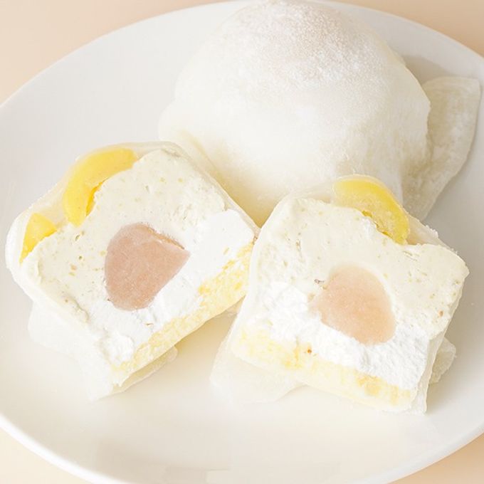 冷凍 栗ムース大福6個入 くり クリーム大福 スイーツ 和菓子 ギフト お取り寄せ フルーツだいふく モンブラン 笠間 3