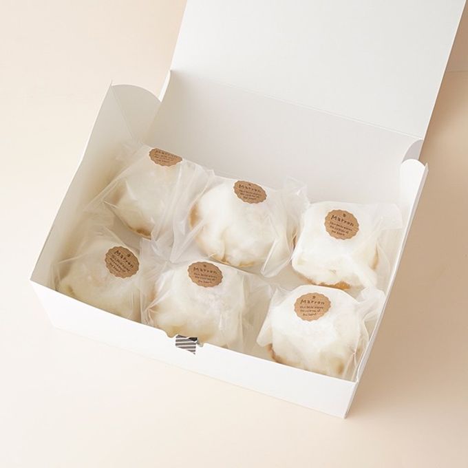 冷凍 栗ムース大福6個入 くり クリーム大福 スイーツ 和菓子 ギフト お取り寄せ フルーツだいふく モンブラン 笠間 4