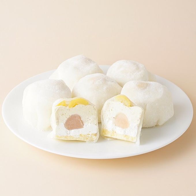 冷凍 栗ムース大福6個入 くり クリーム大福 スイーツ 和菓子 ギフト お取り寄せ フルーツだいふく モンブラン 笠間 2