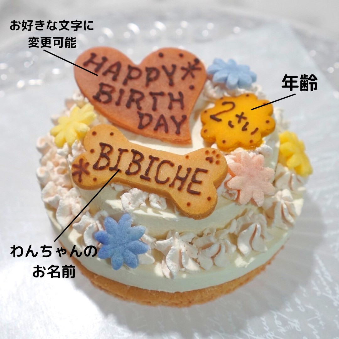 犬用》デコレーションケーキ レアチーズ（BIBICHE） | Cake.jp