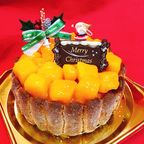沖縄産の贅沢マンゴーホールクリスマスケーキ 6号/クリスマス2023 1
