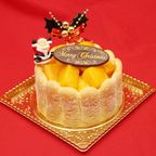 沖縄産の贅沢マンゴーホールクリスマスケーキ 4号  7