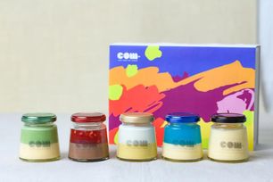 〈究極のプリン〉まるで世界遺産の風景そのもの、鹿児島の材料にこだわった【com-低糖質みなみかぜプディング5個セット】 