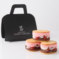 【Cake.jp限定】羽二重イチゴとチョコのバターチーズサンド 3個入 