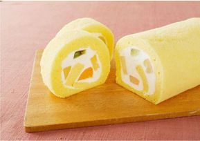 佐渡地鶏ひげ卵のフルーツロール 18cm