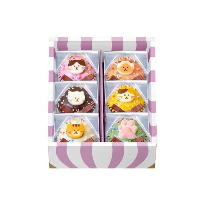 【ファクトリーシン】ねこカップケーキ 6個入 2