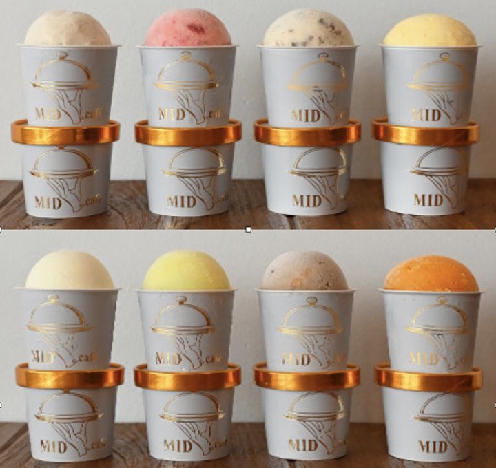 【MID cafe】ヴィーガンアイスとアイスクリーム詰め合わせセット《ヴィーガンアイス》プレーン、ストロベリー、パッション、クッキー《アイスクリーム》リッチミルク、メロンソルベ、マンゴーソルベ、チャイ 各種1個 計8個セット 母の日2024 1