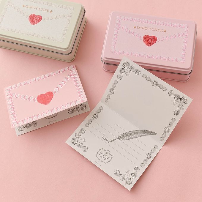 【Q-pot CAFE.】ラブレター スイーツ缶／ピンク（レーズンサンド2個入り） バレンタイン2026 ホワイトデー2026 5