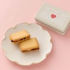 【Q-pot CAFE.】ラブレター スイーツ缶／ホワイト（レーズンサンド2個入り） バレンタイン2026 ホワイトデー2026 1