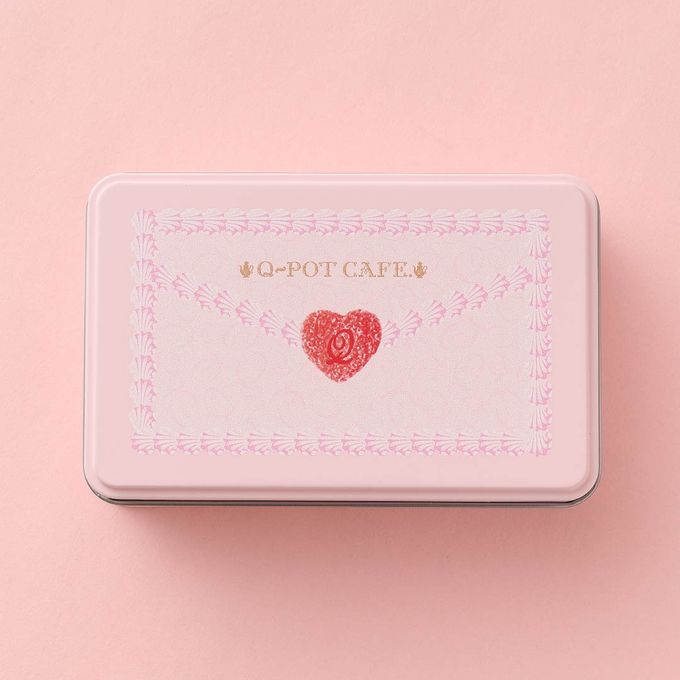 【Q-pot CAFE.】ラブレター スイーツ缶／ピンク（レーズンサンド2個入り） バレンタイン2026 ホワイトデー2026 4