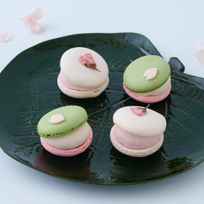 【Q-pot CAFE.】春の装いマカロンセット～三色団子＆桜餅～（４個セット）