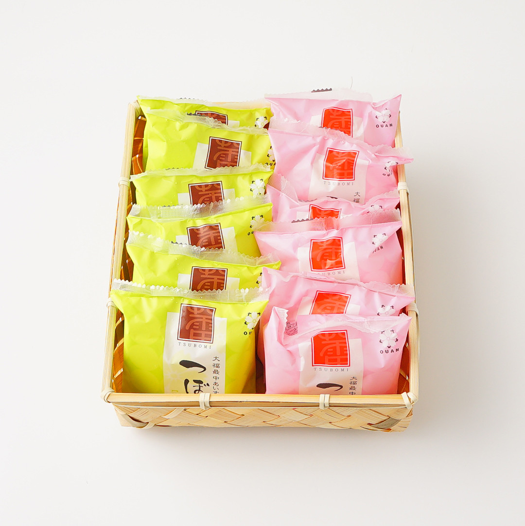つぼみ 12個セット 竹かご入り 【化粧箱入り】  6