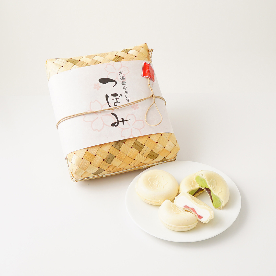 つぼみ 12個セット 竹かご入り 【化粧箱入り】  2