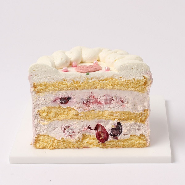 ラブリーフラワーセンイルケーキ 4号 12cm（メイプリルスイーツ