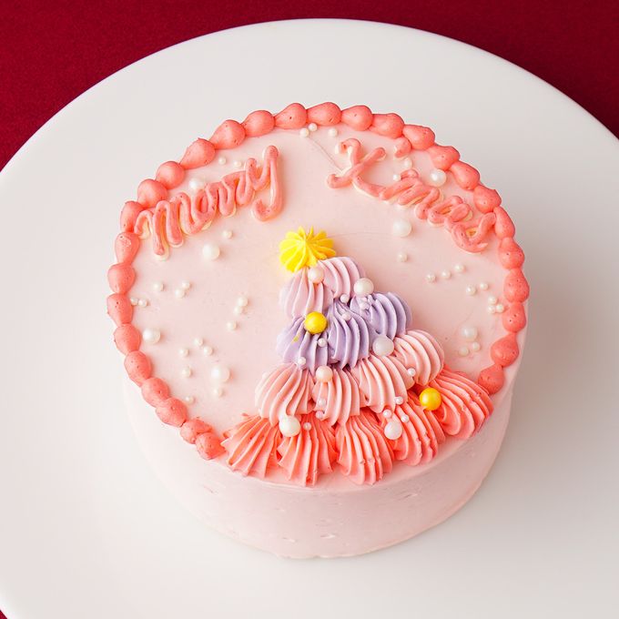 クリスマスランチボックスケーキ ツリー 10cm 2【デザインが選べる/センイルケーキ】 2