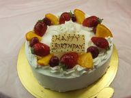 バラの生デコレーションケーキ 6号 19ｃｍお誕生日、記念日に最適 1