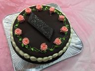昔懐かしい デコレーションチョコレートケーキ いっぱいのバラ （直径19cm 高さ5cm) 6号 1