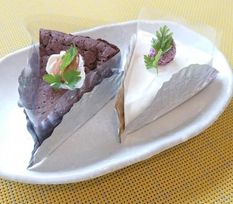 管理栄養士が作る低糖質でグルテンフリーなレアチーズケーキとガトーショコラのセット 白砂糖不使用・小麦粉不使用・生乳不使用