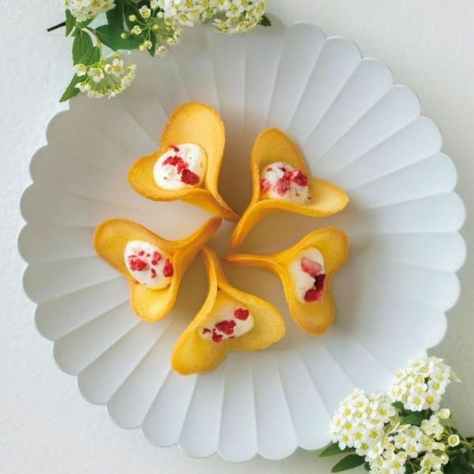 【KINEEL】ルフル24個（バニラ8個入2箱・抹茶8個入1箱）/ 京都からお届け♪お花の形のかわいいラングドシャスイーツ（焼菓子24個セット）：95025  2